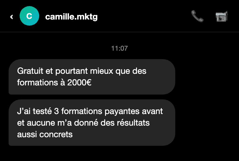 Avis d'un participant au challenge