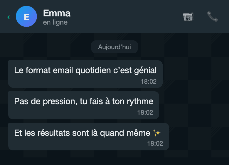 Avis d'un participant au challenge