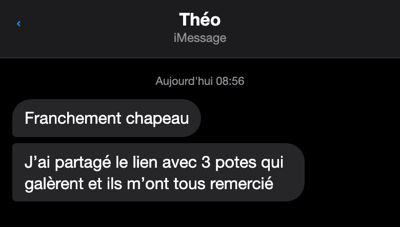 Avis d'un participant au challenge