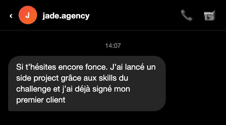 Avis d'un participant au challenge