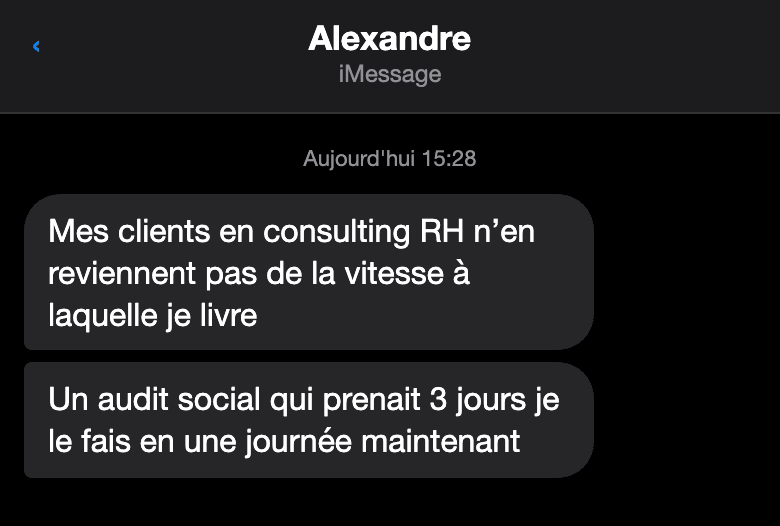 Avis d'un participant au challenge