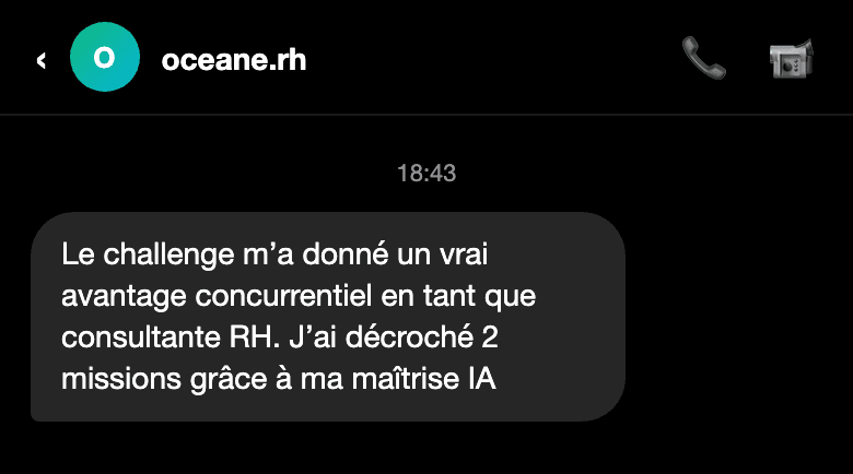 Avis d'un participant au challenge