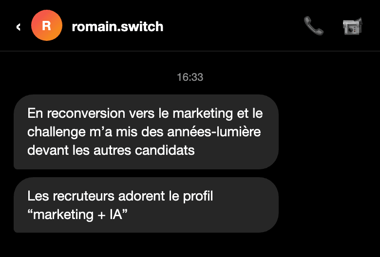 Avis d'un participant au challenge